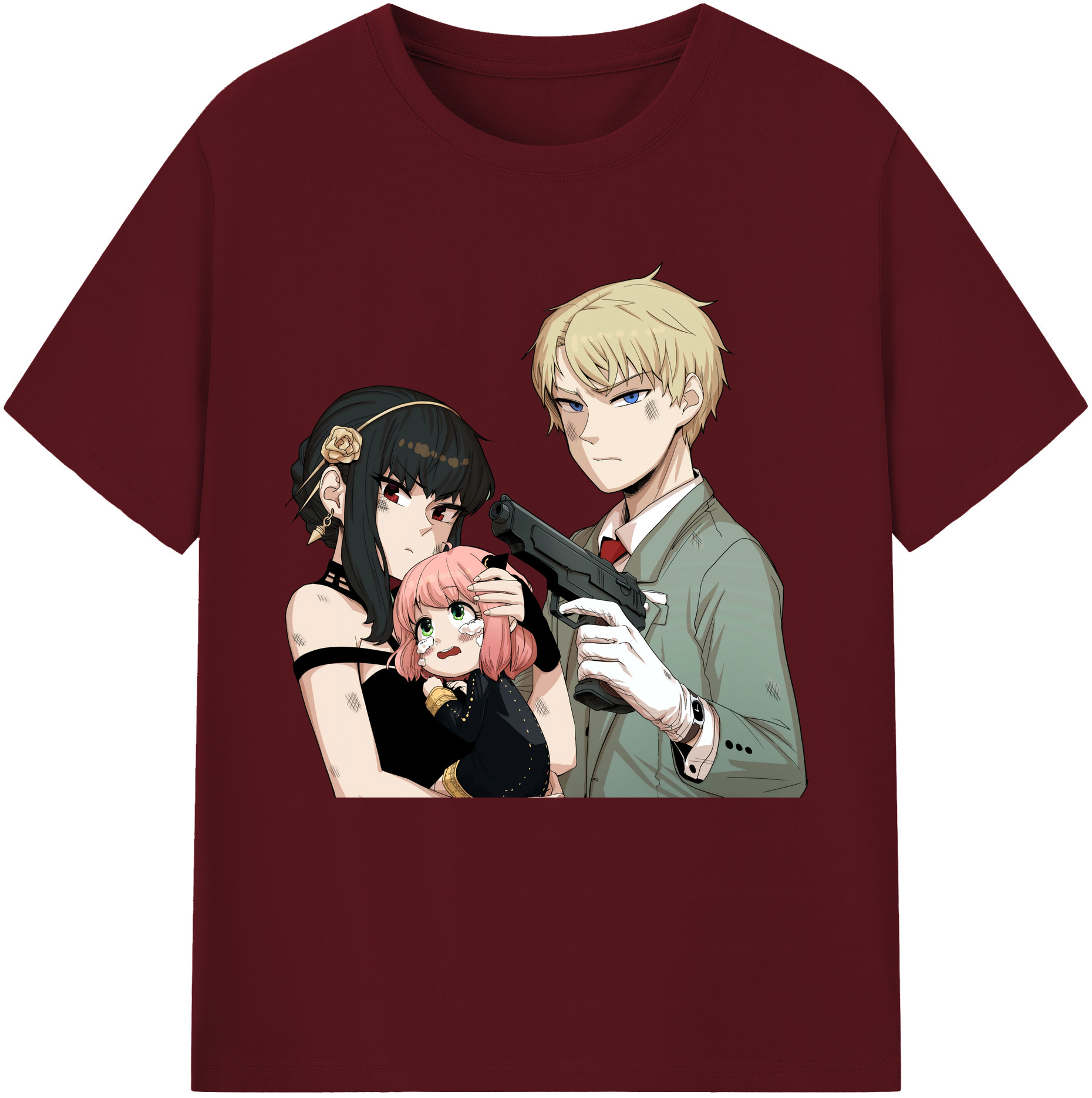 （画像用） SPY×FAMILY间谍家家酒 綿100％半袖Tシャツ（フロントプリント）